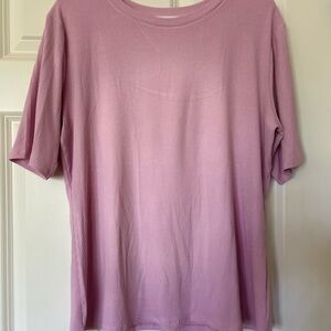 Nine West Soft Pink Ribbed Top